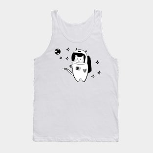 Cool cat in space Tank Top